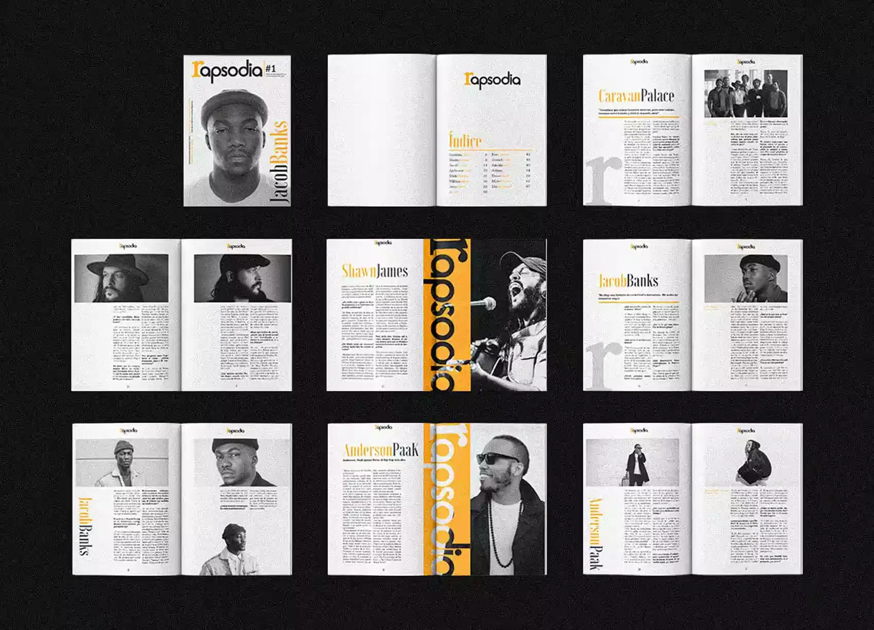 Edición de muestra de la revista Rapsodia parte 1