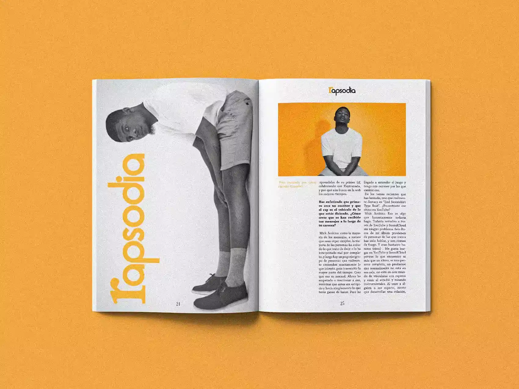 Sección de la revista Rapsodia dedicada a Mick Jenkins