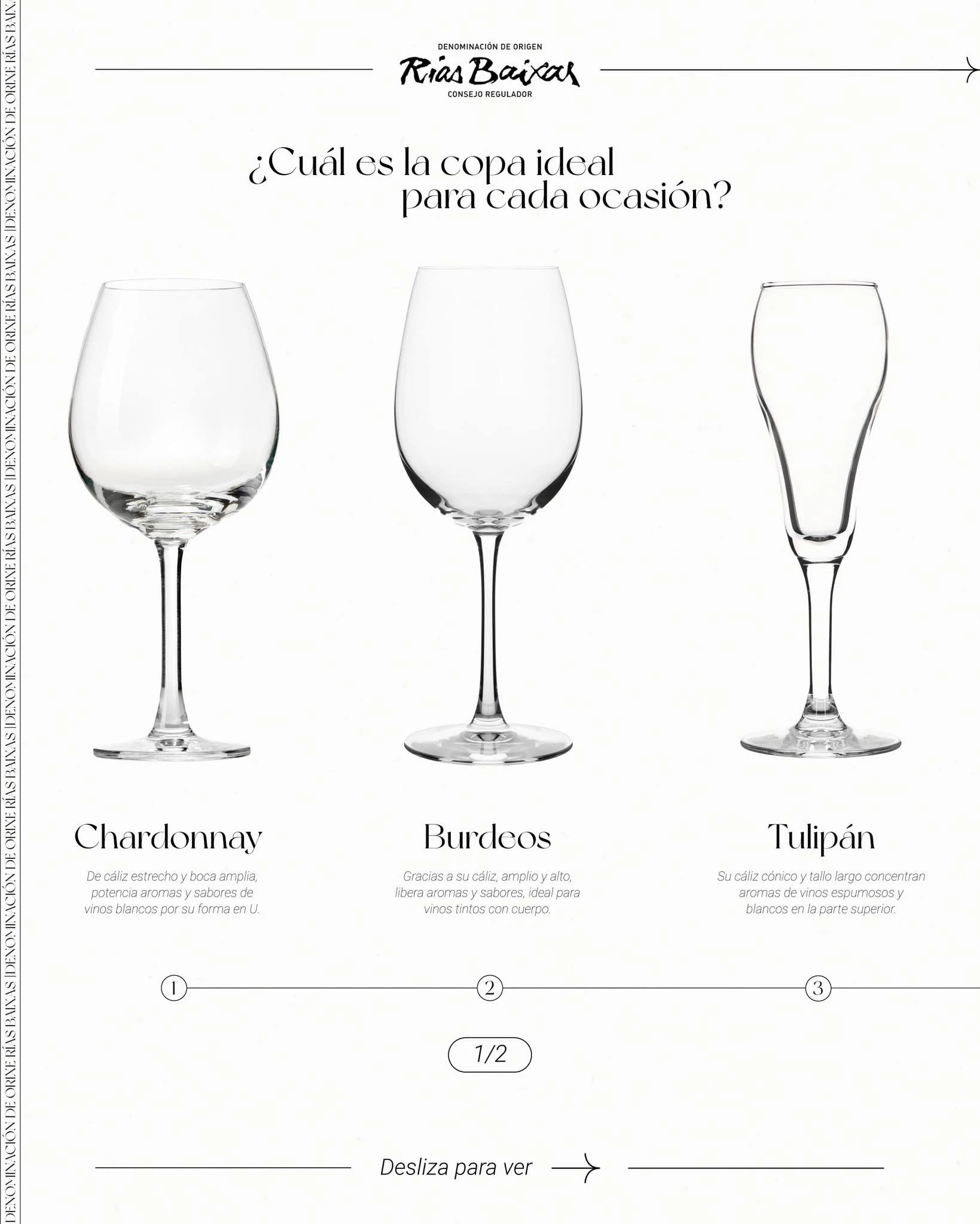 Presentación de las copas de la D.O. Rías Baixas, parte 1