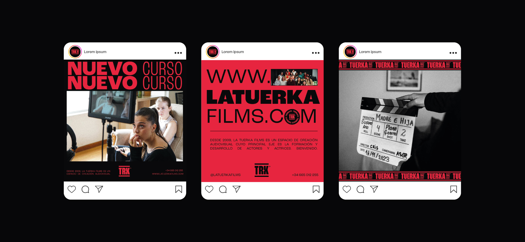 Representación de la marca La Tuerka Films en redes sociales